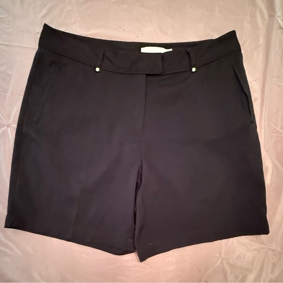 Lady Hagen Black Tailored Bermuda Shorts Size 8/Medium - Picture 2 of 8